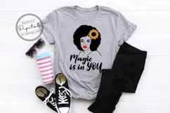 Black Girl Magic SVG for Cricut Afro Melanin Blessed Woman