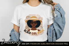 Black Girl Sublimation PNG Juneteenth Black Woman T-shirt Product Image 2