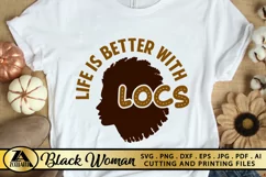Black Woman SVG Black Girl Dreadlocks SVG Black Women Quote Product Image 2