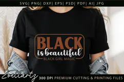 Black Woman SVG Black History Month SVG Black Girl Magic SVG Product Image 1