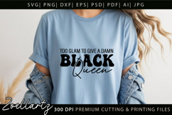 Black Queen SVG AFRO Girl Juneteenth Black History Month SVG Product Image 3