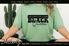 Black Queen SVG AFRO Girl Juneteenth Black History Month SVG Product Image 5