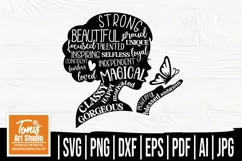 Black Woman Svg, Black Girl Magic Svg, Black Lives Matter Product Image 1
