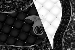 Black Glam Waves Digital Paper Product Image 3