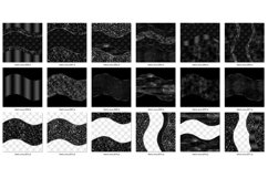 Black Glam Waves Digital Paper Product Image 2
