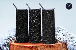 Black Glitter Seamless Texture Elegant Sparkle Digital Paper Product Image 3