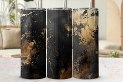 Black Gold Grunge Vintage Rustic Distressed Digital Paper Product Image 4