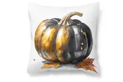 Black & Gold Pumpkin Watercolour Product Image 5