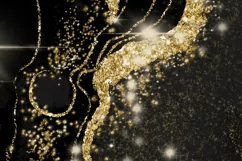 Black And Gold, Glitter Tumbler Digital Sublimation Design Product Image 2