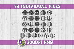 Black and Grey Leopard Monogram Set PNG for Sublimation Product Image 2