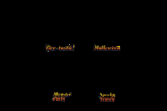 Black grunge halloween frame art collection design Product Image 2