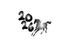 Black halftone lunar 2026 new year vector Product Image 1
