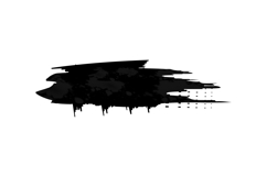 Black hand painted grunge texture brush design Product Image 1