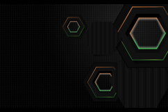 Black hexagon layer background with colorful shining light Product Image 2