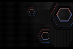 Black hexagon layer background with colorful shining light Product Image 2