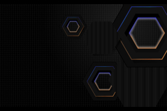 Black hexagon layer background with colorful shining light Product Image 2