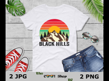 Black Hills Vintage Sublimation Png, Black Hills Sunset Png Product Image 3