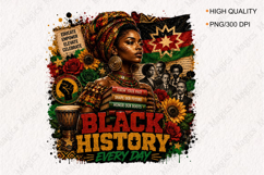 Black History Every Day Afrocentric PNG for Juneteenth Product Image 1