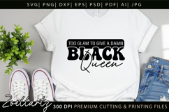 Black Queen SVG AFRO Girl Juneteenth Black History Month SVG Product Image 1