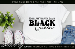 Black Queen SVG AFRO Girl Juneteenth Black History Month SVG Product Image 1