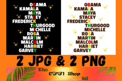 Black History Names Png, We Are Black History, Black Pride Product Image 1