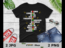 Black History Names Png, We Are Black History, Black Pride Product Image 2