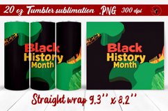 Black History Month | Tumbler Wrap | Tumbler Sublimation Product Image 1