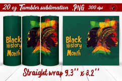 Black History Month | Tumbler Wrap | Tumbler Sublimation Product Image 1