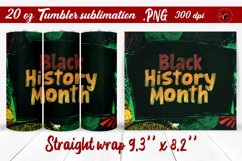 Black History Month | Tumbler Wrap | Tumbler Sublimation Product Image 1