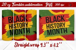 Black History Month | Tumbler Wrap | Tumbler Sublimation Product Image 1