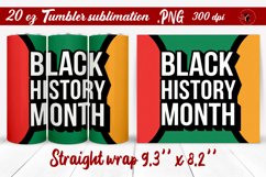 Black History Month | Tumbler Wrap | Tumbler Sublimation Product Image 1