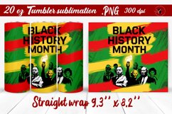Black History Month | Tumbler Wrap | Tumbler Sublimation Product Image 1