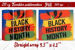 Black History Month | Tumbler Wrap | Tumbler Sublimation Product Image 1