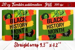 Black History Month | Tumbler Wrap | Tumbler Sublimation Product Image 1