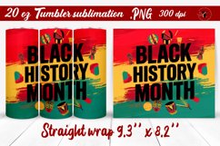 Black History Month | Tumbler Wrap | Tumbler Sublimation Product Image 1