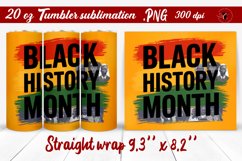 Black History Month | Tumbler Wrap | Tumbler Sublimation Product Image 1