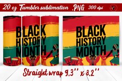 Black History Month | Tumbler Wrap | Tumbler Sublimation Product Image 1