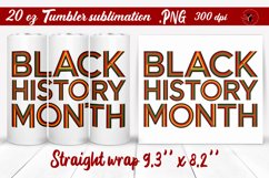 Black History Month | Tumbler Wrap | Tumbler Sublimation Product Image 1