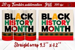 Black History Month | Tumbler Wrap | Tumbler Sublimation Product Image 1