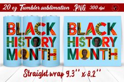 Black History Month | Tumbler Wrap | Tumbler Sublimation Product Image 1