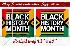 Black History Month | Tumbler Wrap | Tumbler Sublimation Product Image 1