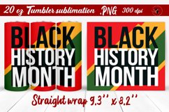Black History Month | Tumbler Wrap | Tumbler Sublimation Product Image 1
