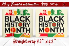 Black History Month | Tumbler Wrap | Tumbler Sublimation Product Image 1