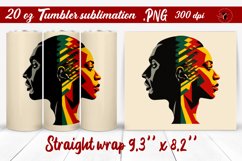 Black History Month | Tumbler Wrap | Tumbler Sublimation Product Image 1