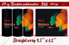 Black History Month | Tumbler Wrap | Tumbler Sublimation Product Image 1
