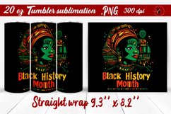 Black History Month | Tumbler Wrap | Tumbler Sublimation Product Image 1