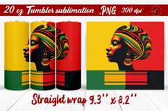 Black History Month | Tumbler Wrap | Tumbler Sublimation Product Image 1