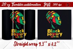 Black History Month | Tumbler Wrap | Tumbler Sublimation Product Image 1