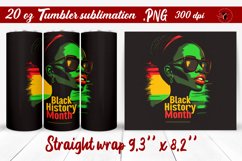 Black History Month | Tumbler Wrap | Tumbler Sublimation Product Image 1