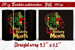 Black History Month | Tumbler Wrap | Tumbler Sublimation Product Image 1